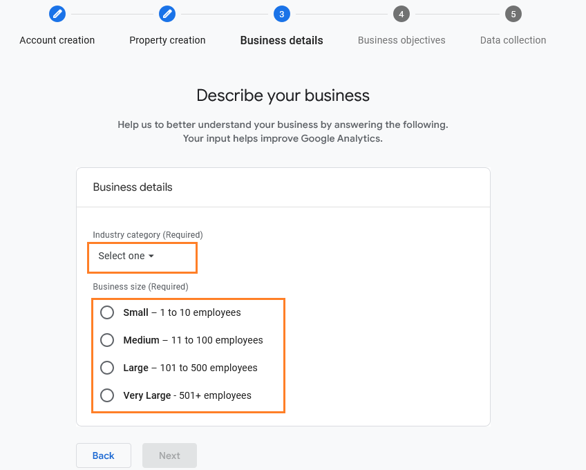 describe your business in analytics