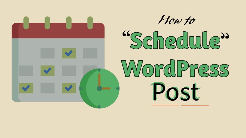 schedule WordPress post