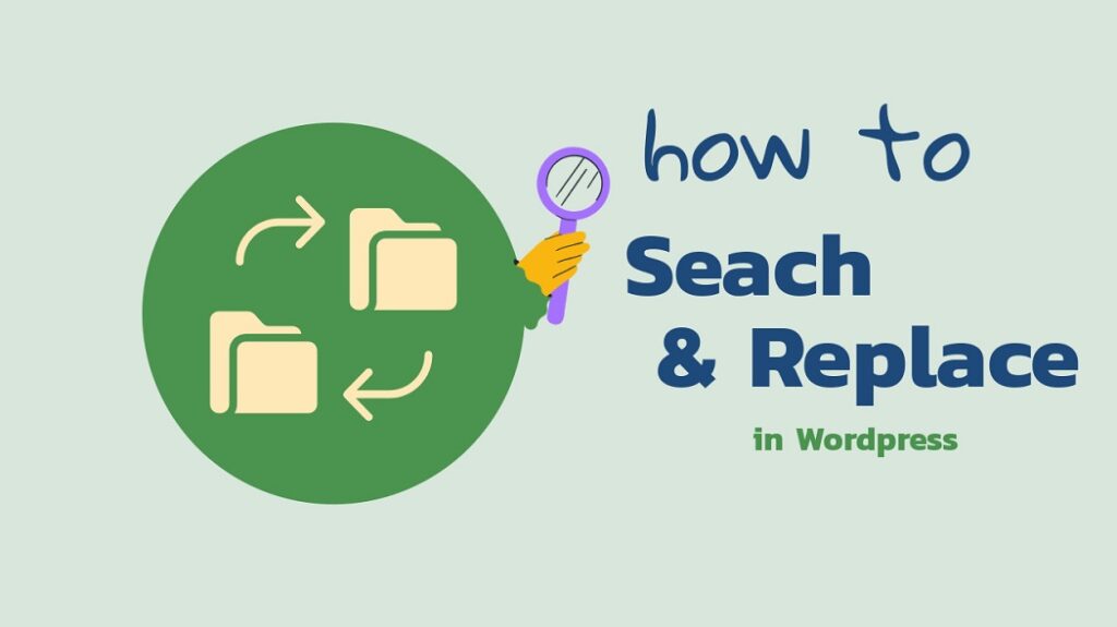 how to search and replace in wordpress