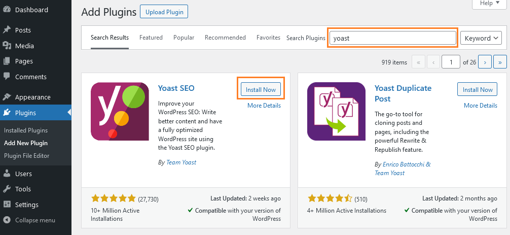 install essential plugins