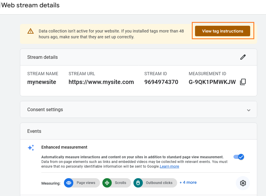 google analytic tag instructions