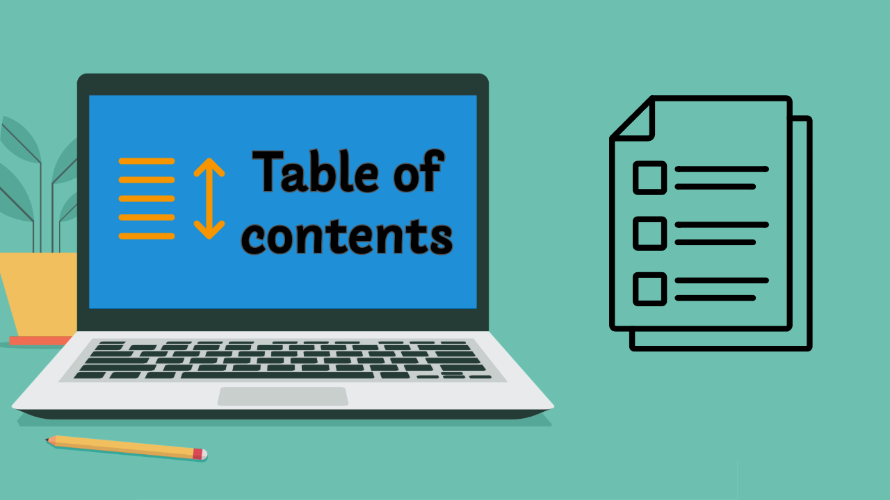 How to add table of contents