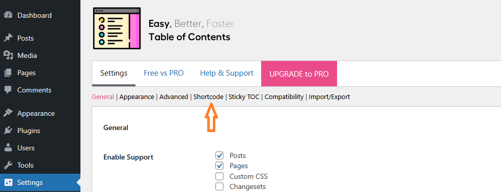 easy plugin to Add Table of Contents in WordPress