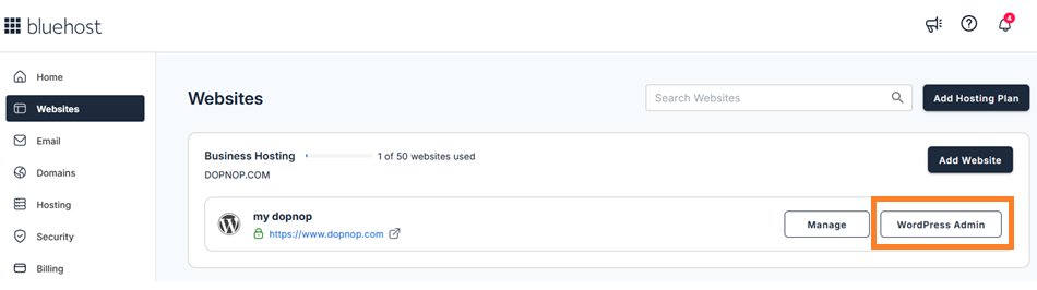 find WordPress Username and Password from hosting