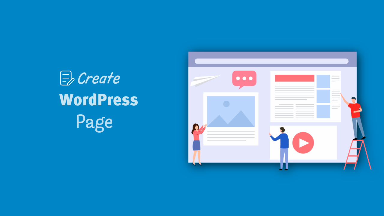 create a page in Wordpress