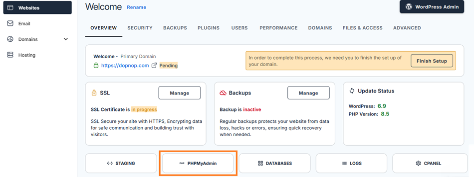 PHPMYAdmin