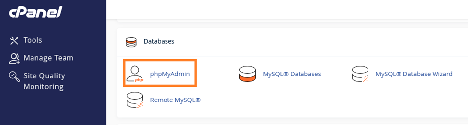 phpmyadmin